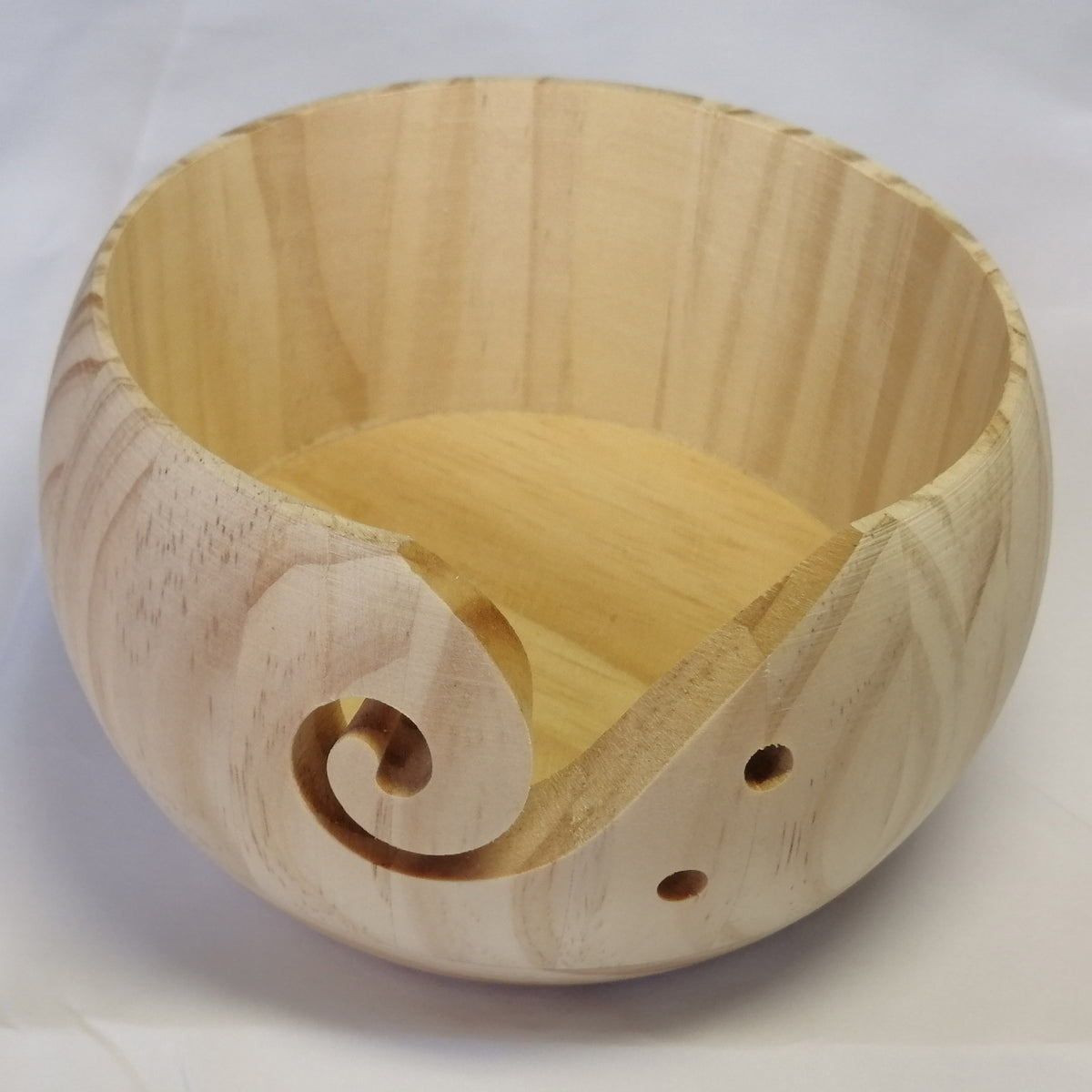 Wooden yarn bowl – view 2