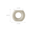 Nordic Matte Ceramic Vase – Wide-Mouth Ring