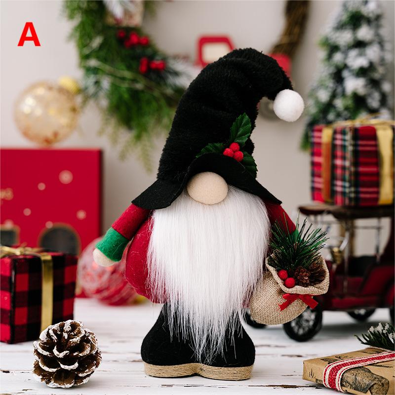 Scandinavian Christmas Gnome Plush – Holly Hat
