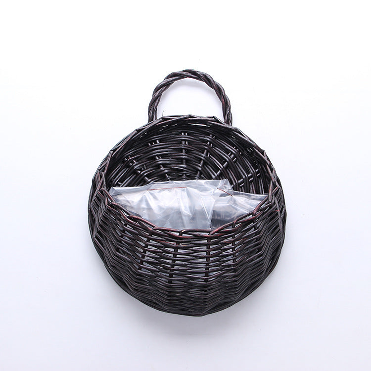 Handmade willow wall basket – view 4