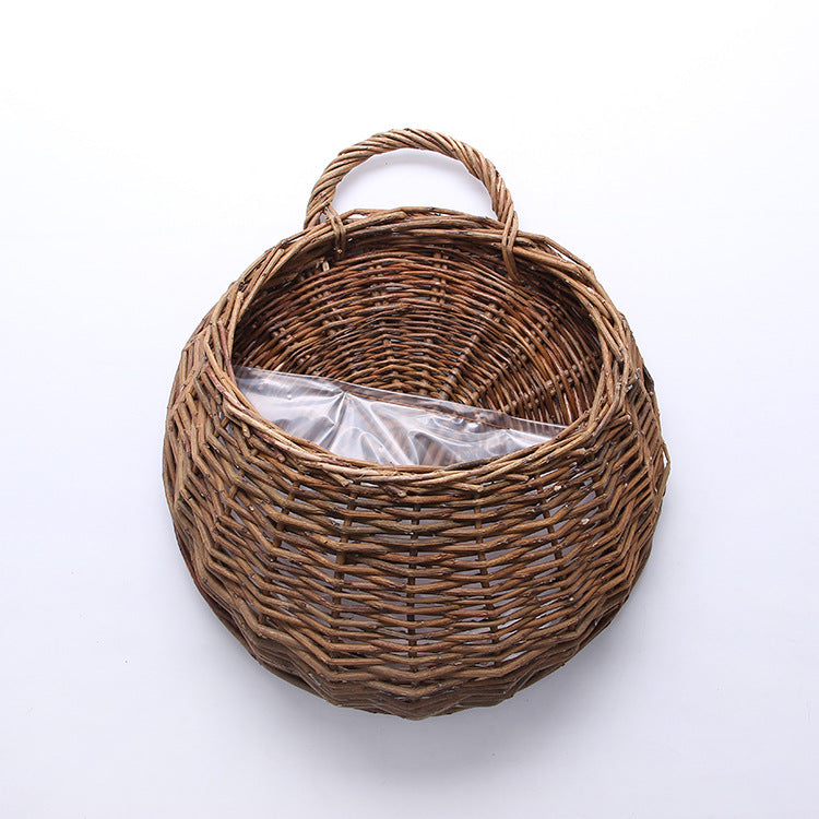Handmade willow wall basket – view 3