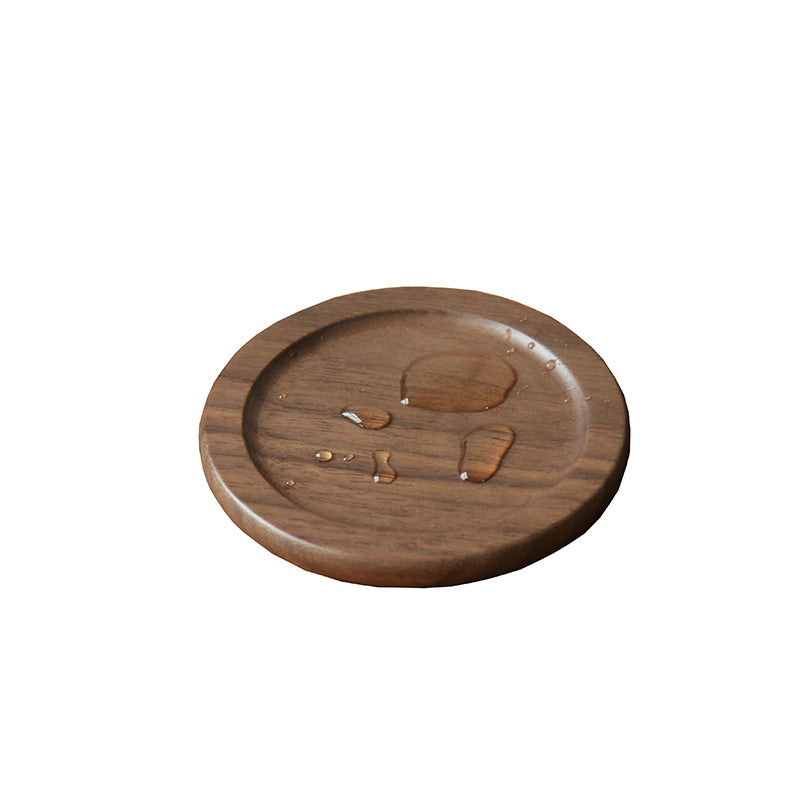 Wooden coaster set with holder – view 6