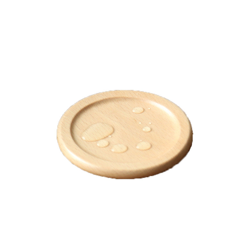 Wooden coaster set with holder – view 5