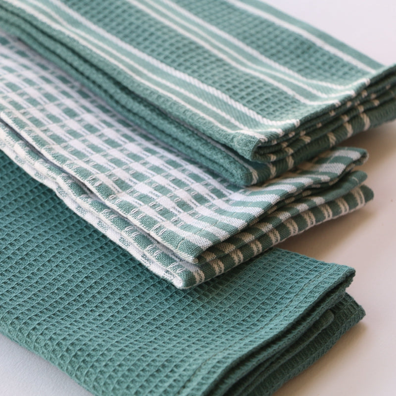 Cotton kitchen towels, set of 3 – view 3