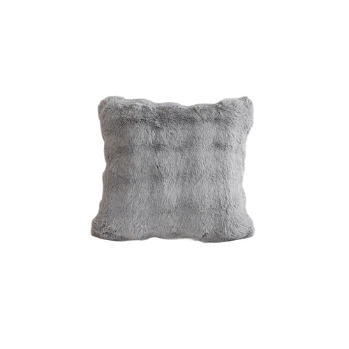 Bubble faux fur throw pillow