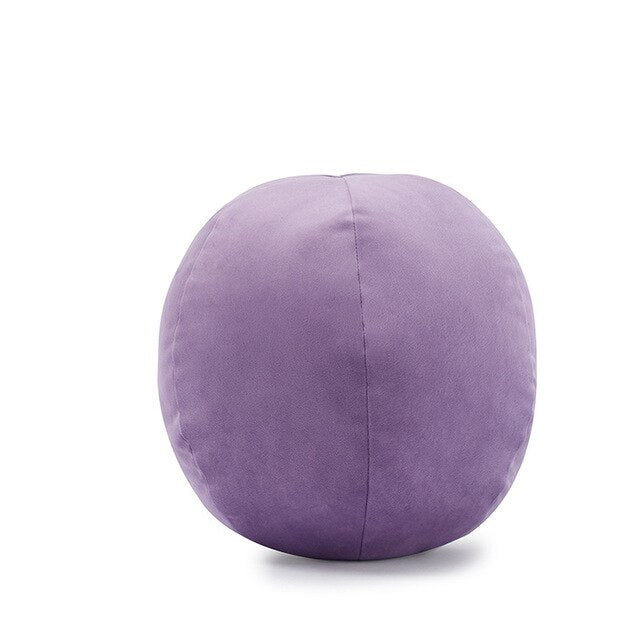 Velvet ball throw pillow in Lavender