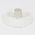 Ripple ceramic taper candle holder – view 2
