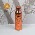 Hammered copper water bottle