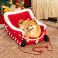 Christmas sleigh pet bed – view 1