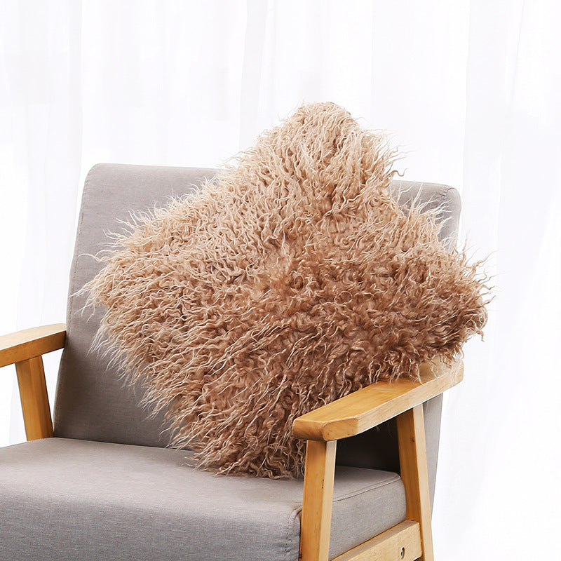 Long-pile faux fur pillow cover – view 5