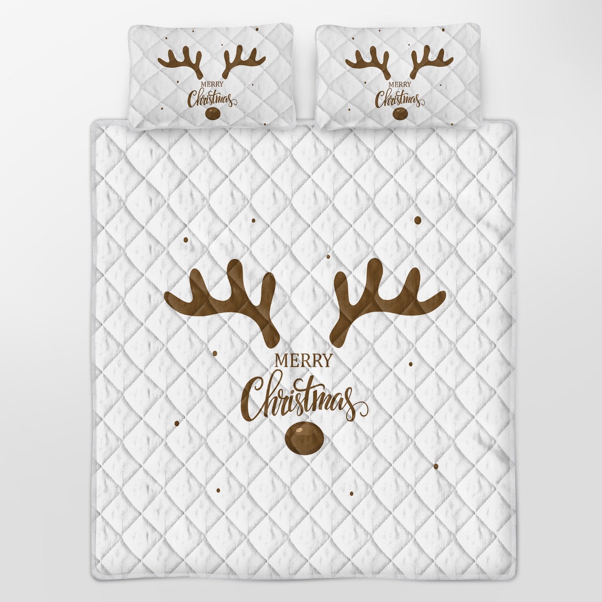 Reindeer Christmas quilt set – view 2