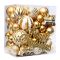 Gold and white Christmas ornament set, 65 pieces – view 2