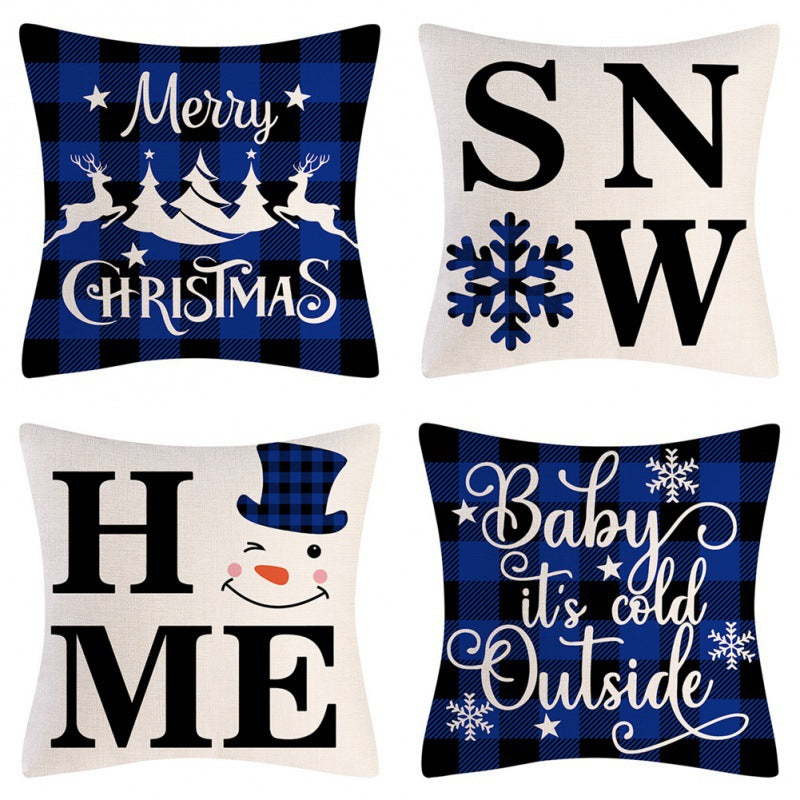 Christmas pillow covers set of 4