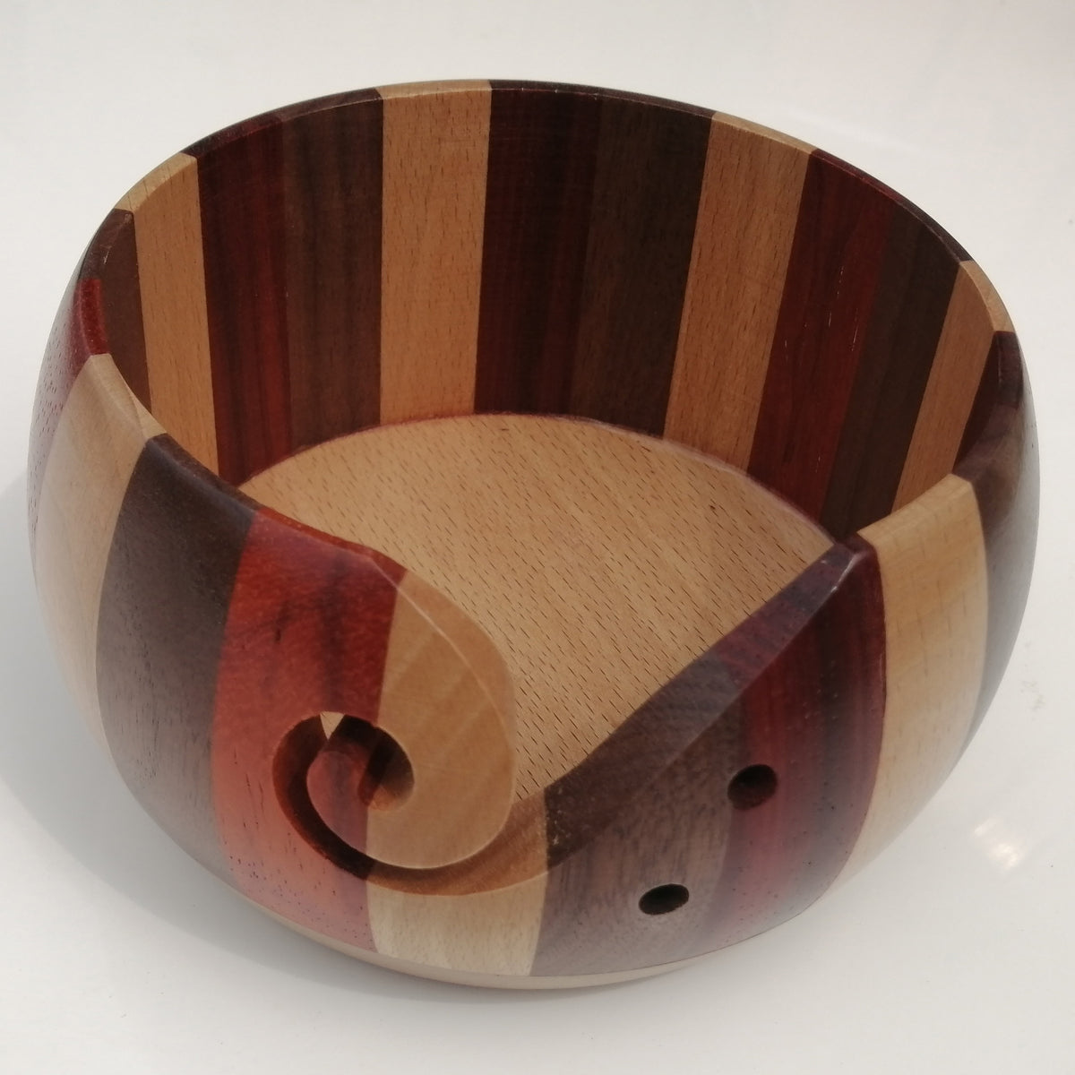 Wooden yarn bowl – view 1