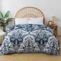 Paisley jacquard cotton blanket with fringe – view 2