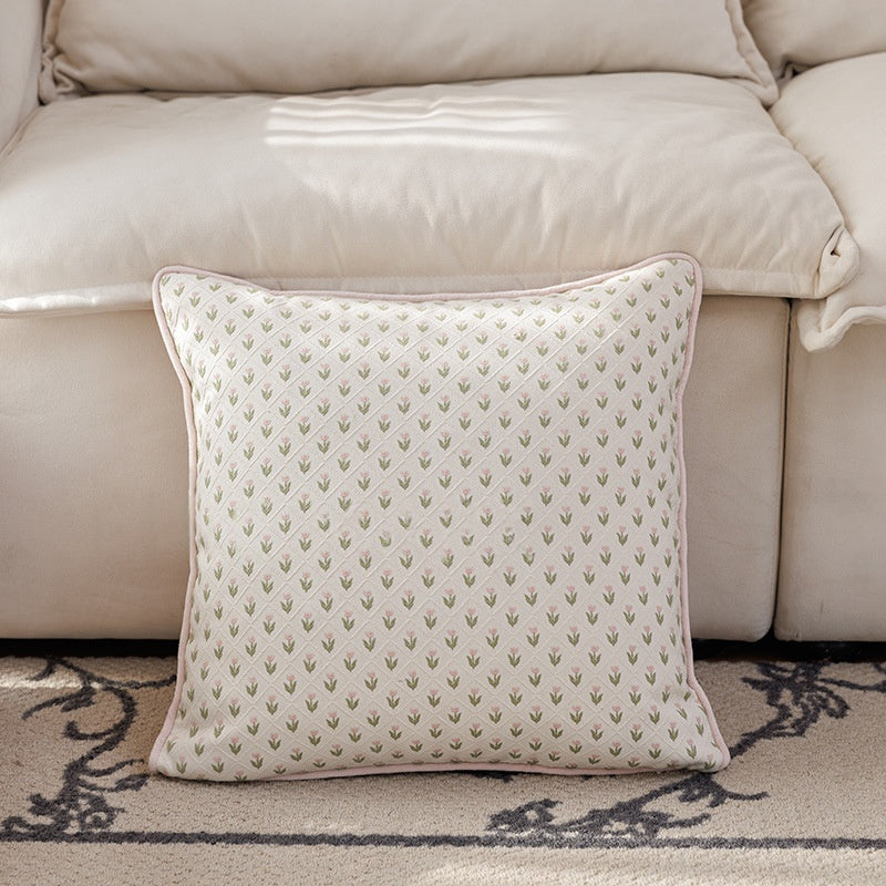 Woven Jacquard Pillow Cover – Garden Collection – Sprig