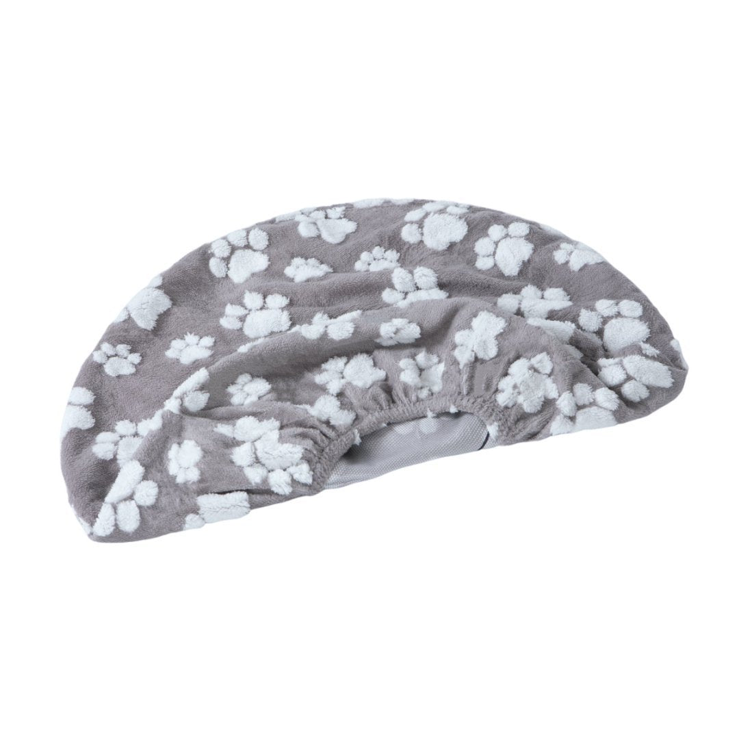 Paw print round pet bed cover – view 4