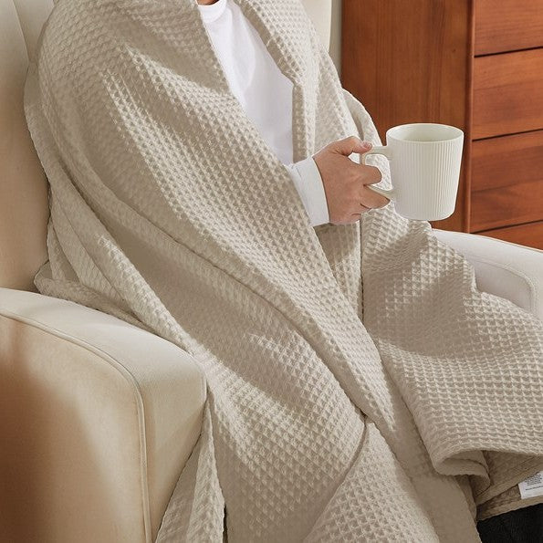 Cotton waffle weave blanket – view 2
