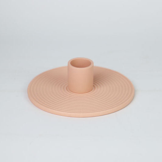 Ripple ceramic taper candle holder – view 6
