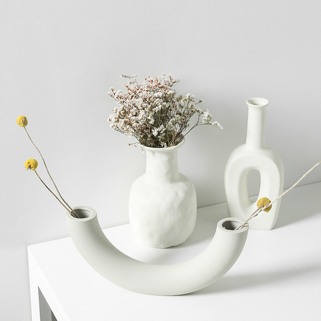 Nordic matte ceramic vase – view 4