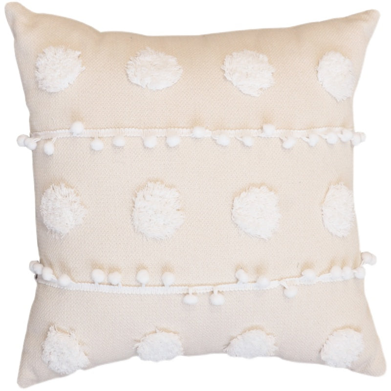 Cream tufted boho pillow – view 5