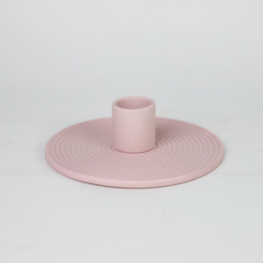 Ripple ceramic taper candle holder – view 5