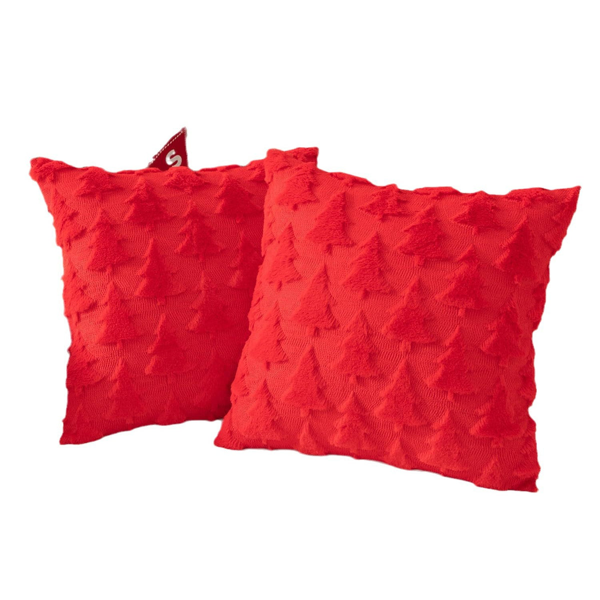 Plush Christmas tree pillow cover – view 5