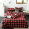 Plaid cotton bedding set – view 1