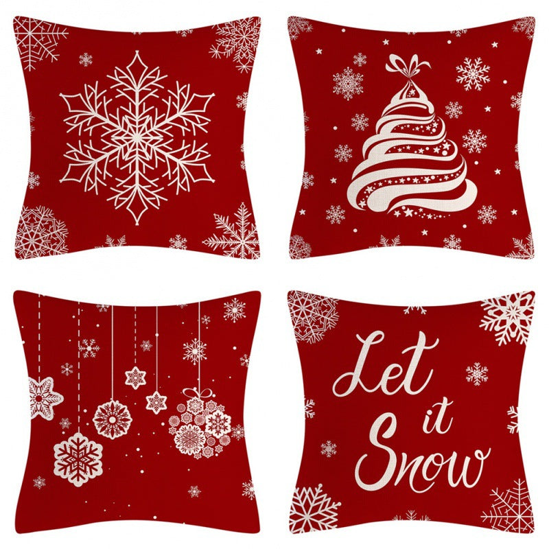 Christmas pillow covers set of 4