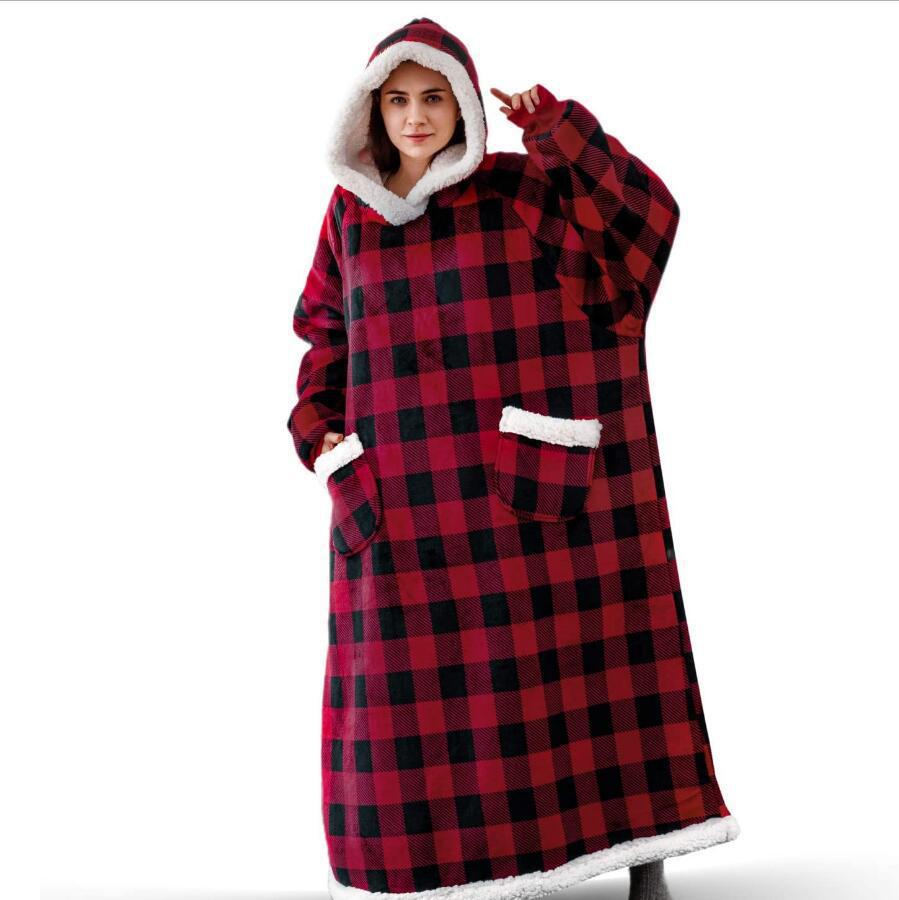 Oversized wearable blanket hoodie for adults – view 5