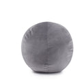 Velvet ball throw pillow in Grey