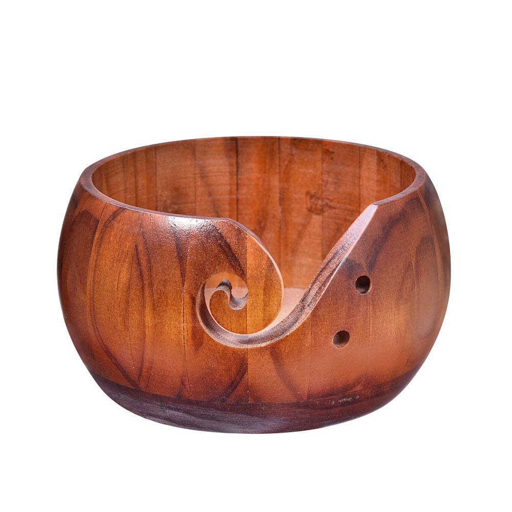 Wooden yarn bowl – view 4