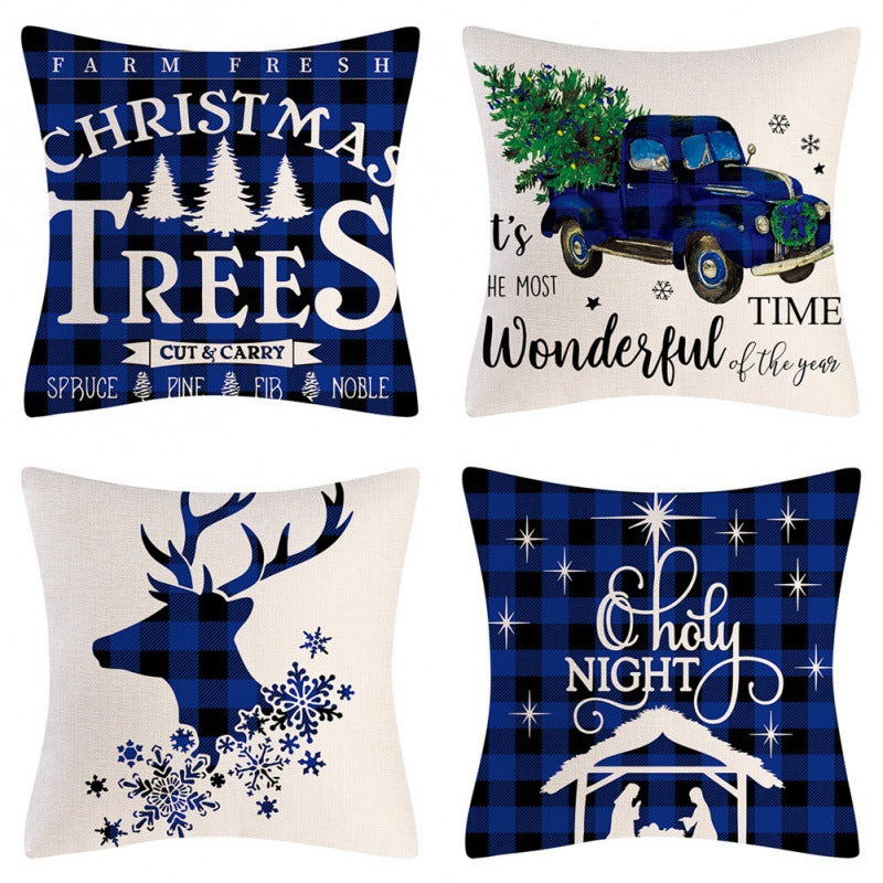 Christmas pillow covers set of 4