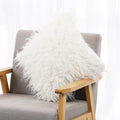 Long-pile faux fur pillow cover – view 2