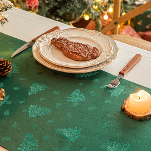 Christmas jacquard table runner – view 1