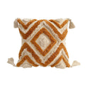 Boho tufted pillow with tassels – view 4