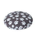 Paw print round pet bed cover – view 2