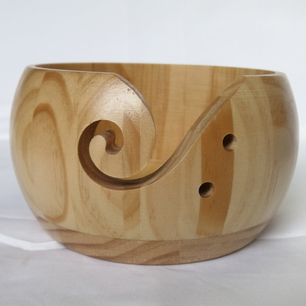 Wooden yarn bowl – view 3