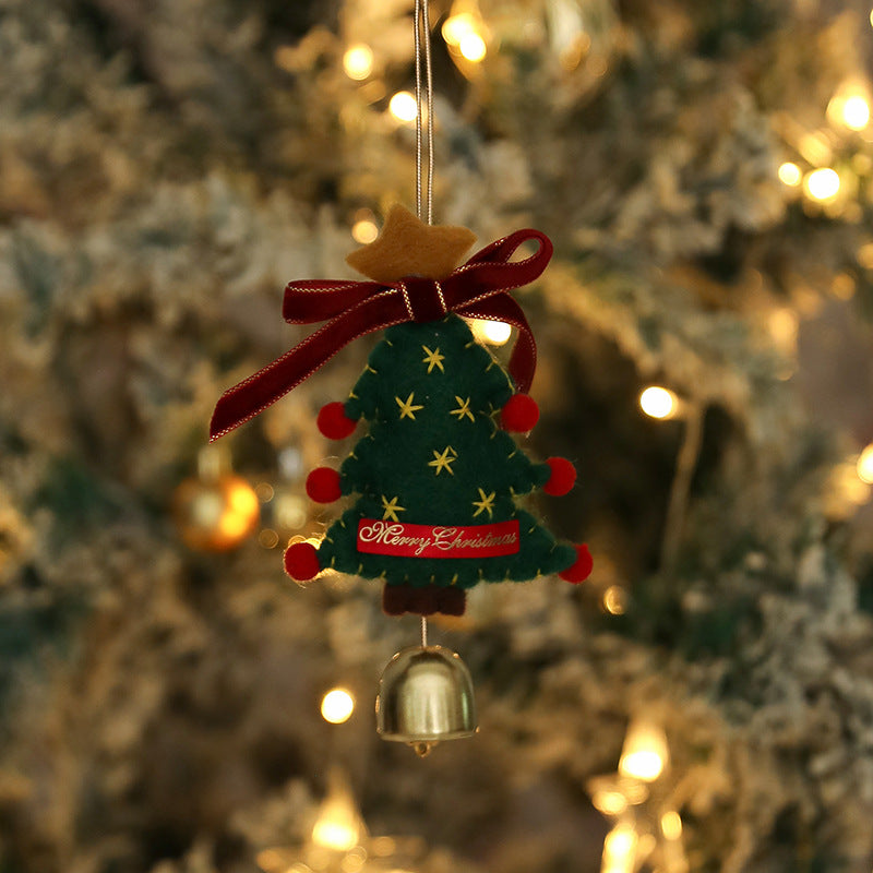 Felt Christmas Ornament – Stocking, Mitten, Tree or Snowflake – Green Tree