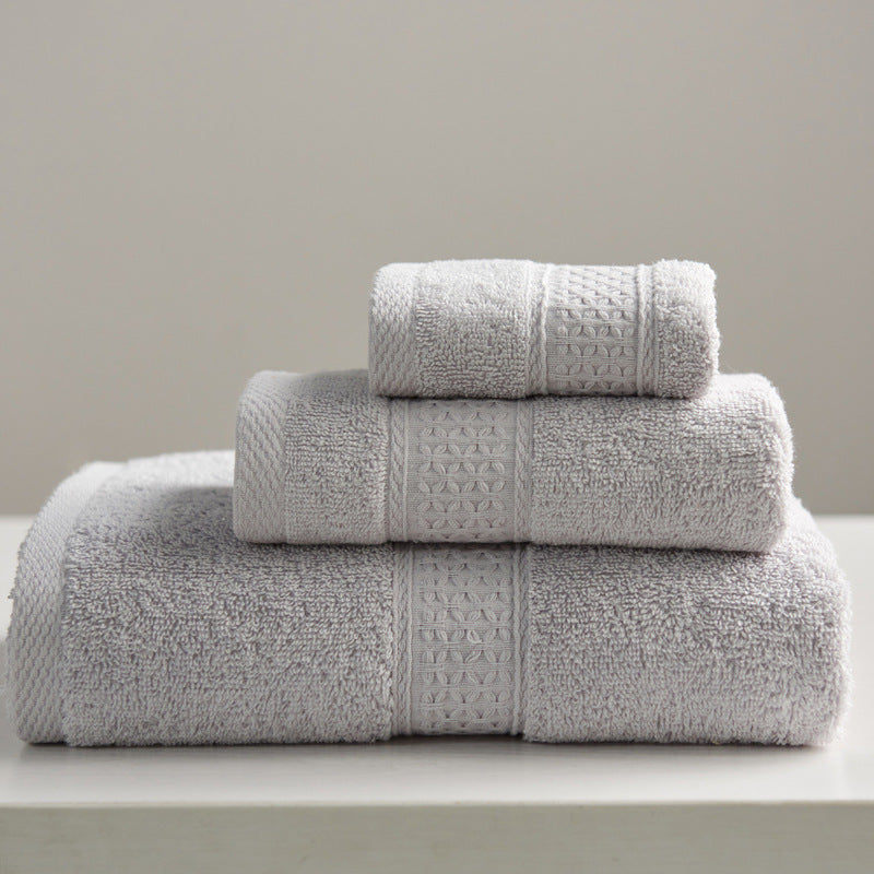 Pure cotton 3-piece bath towel set – view 2