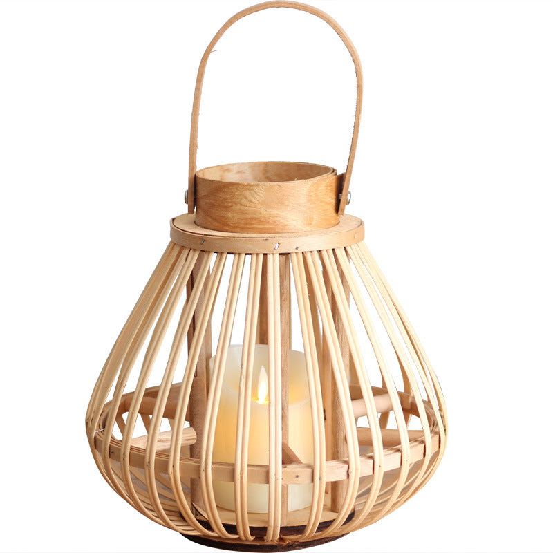 Woven bamboo lantern – view 5