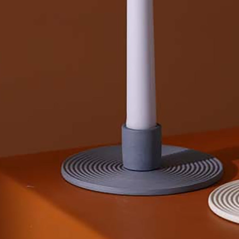 Ripple ceramic taper candle holder – view 1