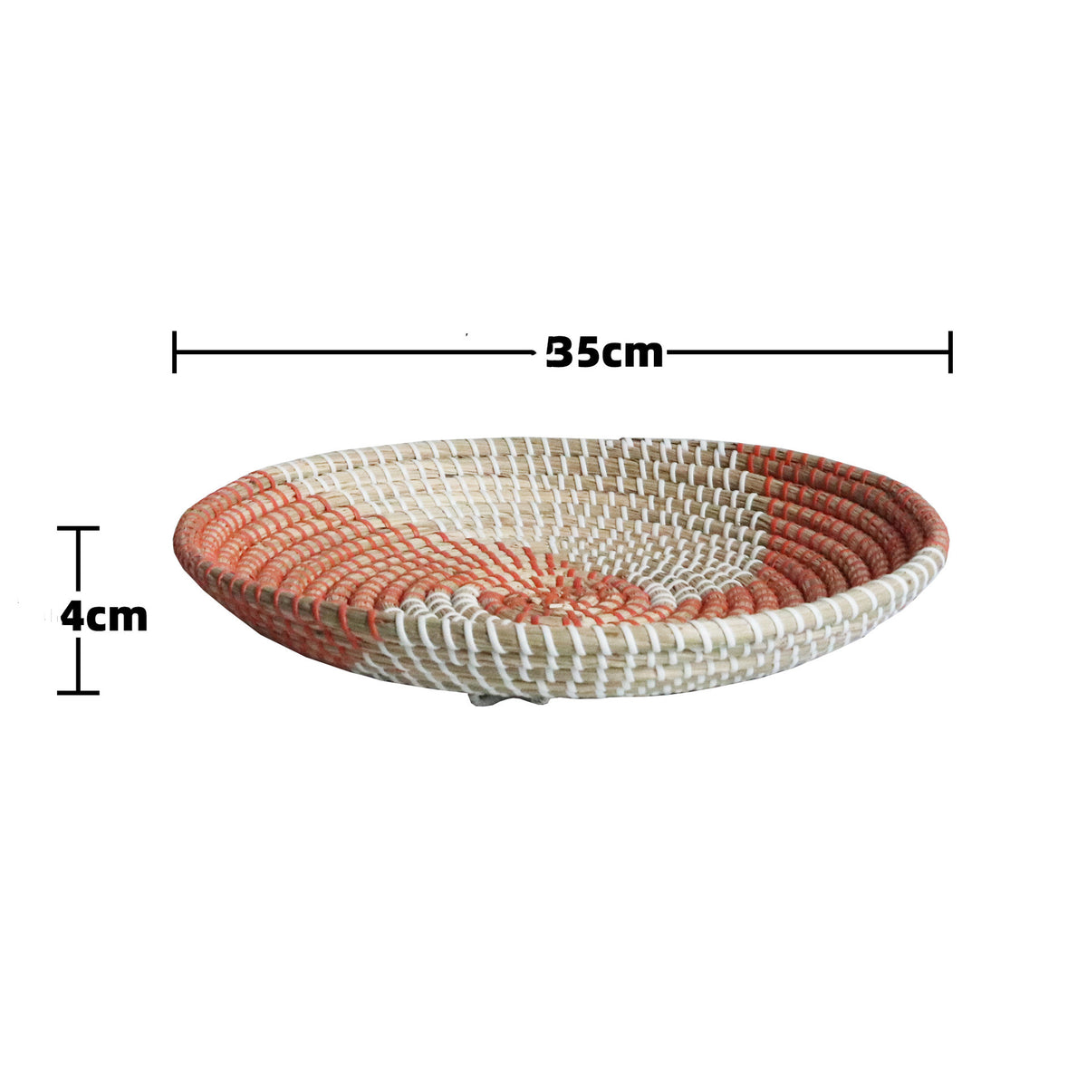 Woven swirl wall tray – view 4