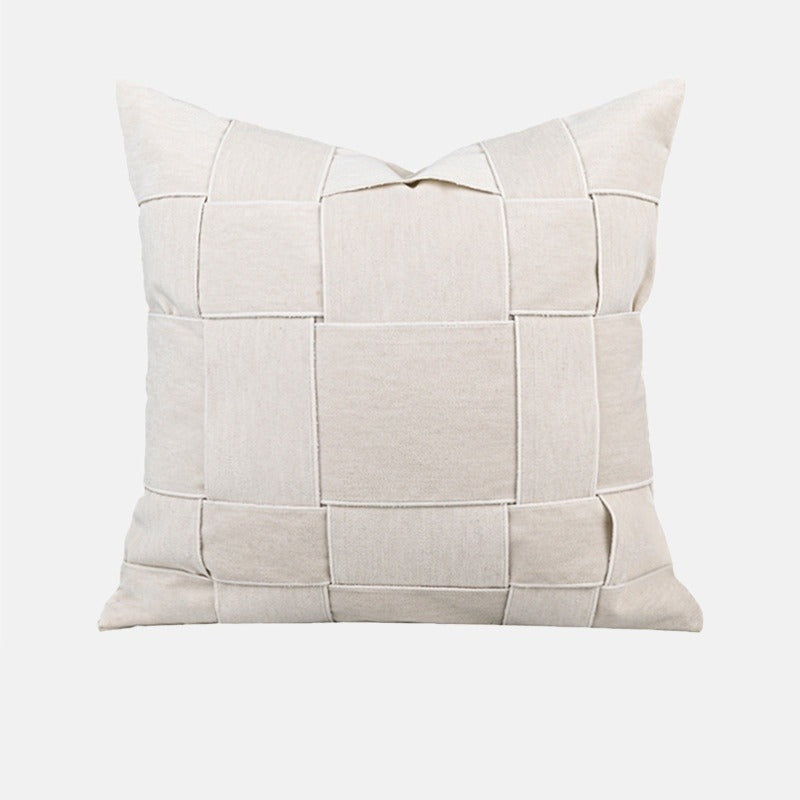 Chenille Basket-Weave Pillow with Insert, 20 × 20 in – Ivory