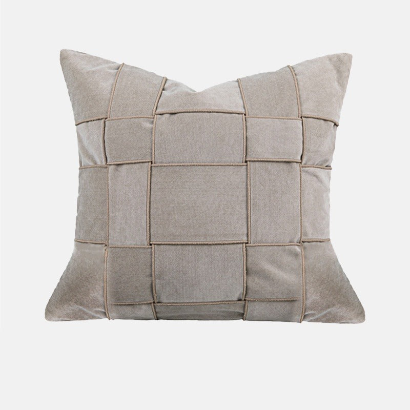 Chenille Basket-Weave Pillow with Insert, 20 × 20 in – Oat