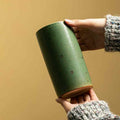 Speckled green stoneware vase – view 3