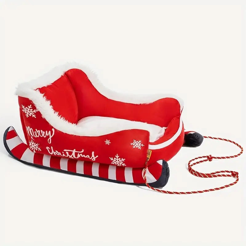 Christmas sleigh pet bed – view 2